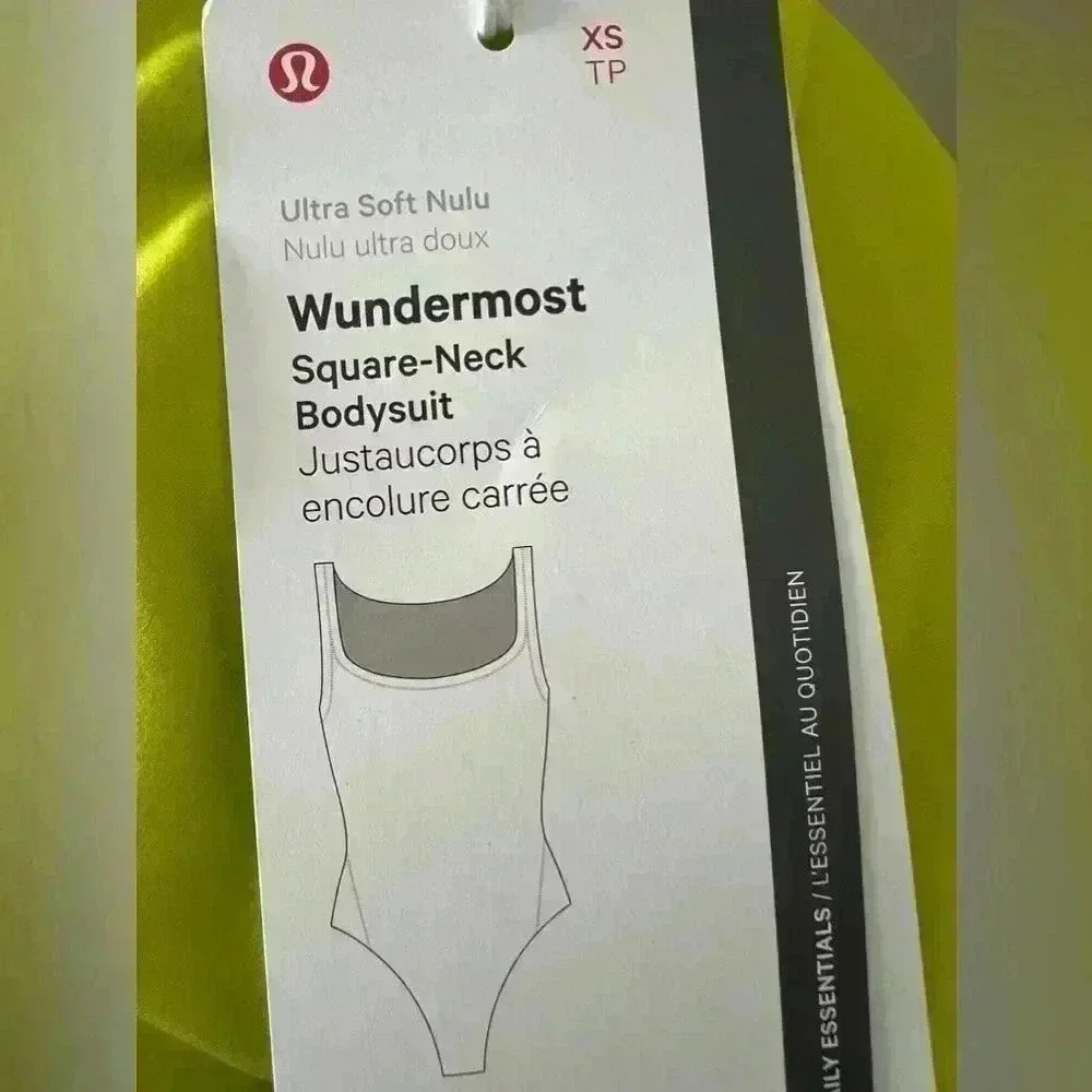 NWT LULULEMON Wundermost Ultra-Soft Nulu Square-Neck Sleeveless Bodysuit